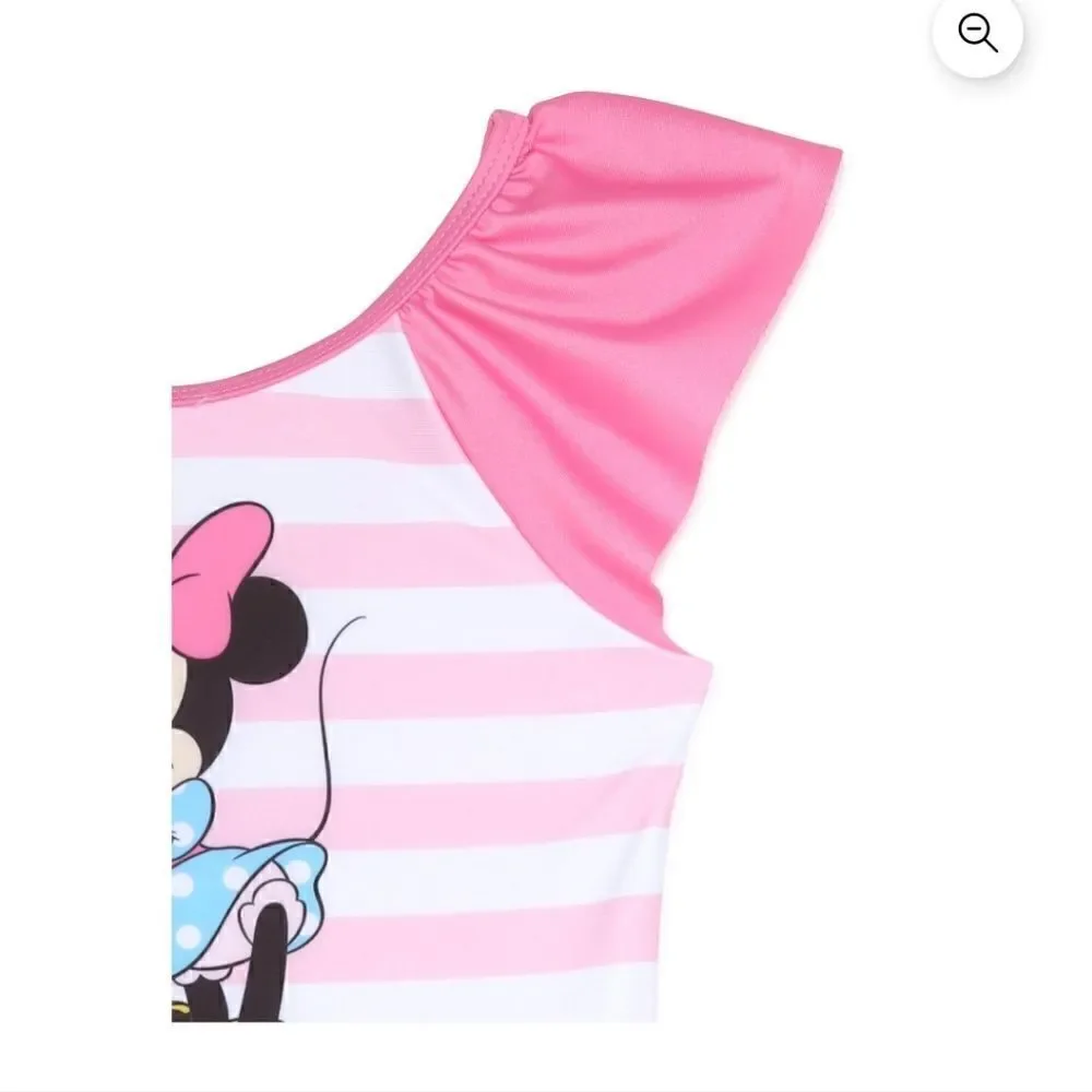 Minnie Mouse Baby and Toddler Girl One-PieceSwimsuit, Size 12M